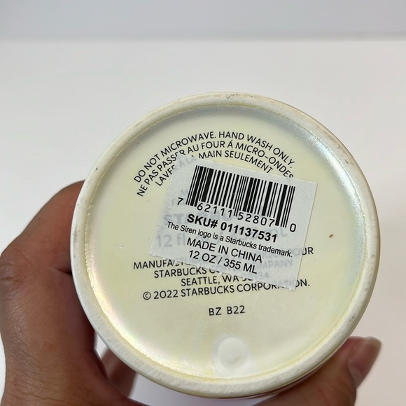 Starbucks Holiday 2022 Ceramic Double Walled Candy Cane Striped Tumbler - Picture 7 of 10